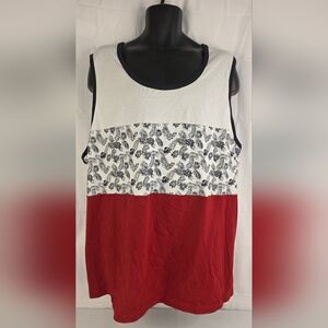 Original Use Men's Red White Black Tank Top Size 4XL NWT BV-0289